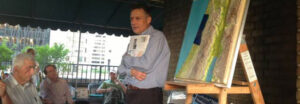 Mark and William Langfan at AFSI Rooftop Meeting